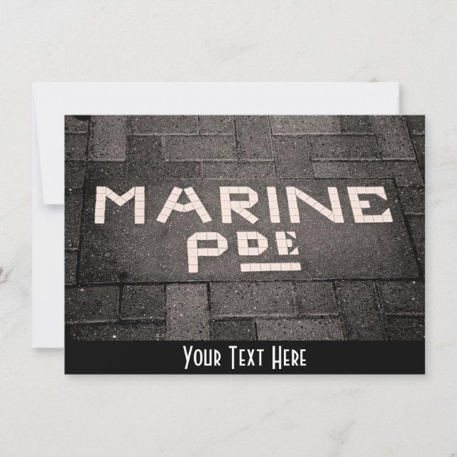 Tarjeta personalizable de Marine Parade Napier Nue (Anverso)