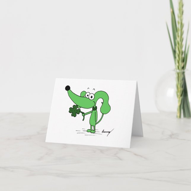 Tarjeta personalizable de Midge "Buena suerte para (Anverso)