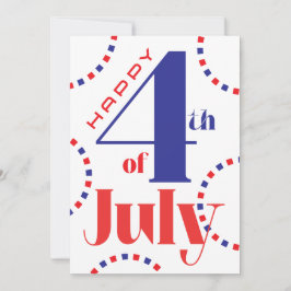 Tarjeta personalizable del 4 de julio