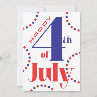 Tarjeta personalizable del 4 de julio