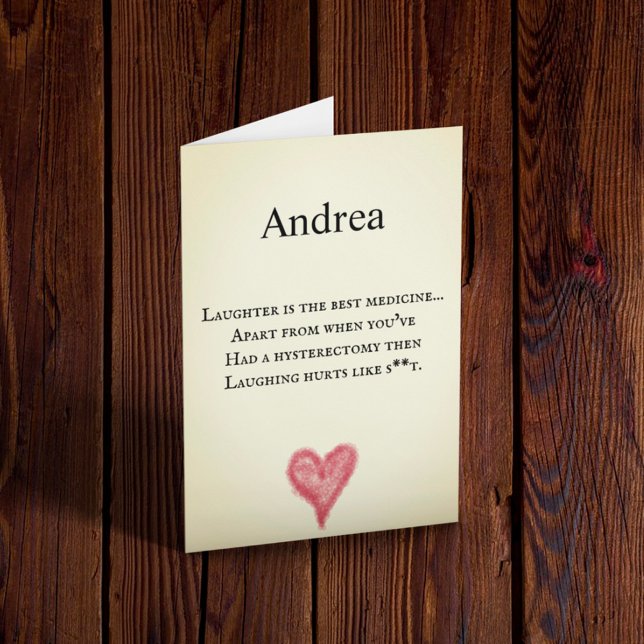 Tarjeta personalizable divertida de recuperación d (Subido por el creador)
