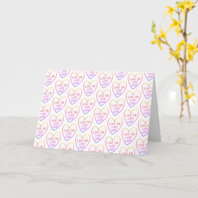 Tarjeta Personalizable Divertido como o como el corazón de (flor amarilla)