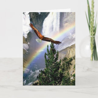 Tarjeta Personalizable - Eagle en vuelo - cualquier diseño