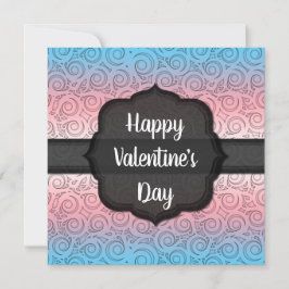 Tarjeta Personalizable El día de San Valentín transgénero 
