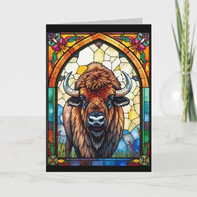 Tarjeta Personalizable en blanco Ocasión Greetin Buffalo,  (Anverso)