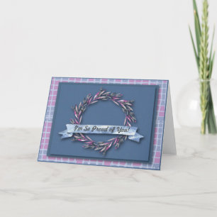 Tarjeta PERSONALIZABLE, ¡estoy tan orgulloso de ti! Tarjet