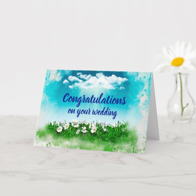 Tarjeta Personalizable felicitaciones bodas (Planta pequeña)