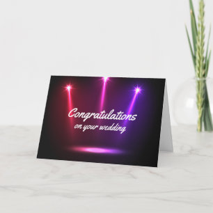 Tarjeta Personalizable felicitaciones bodas focos