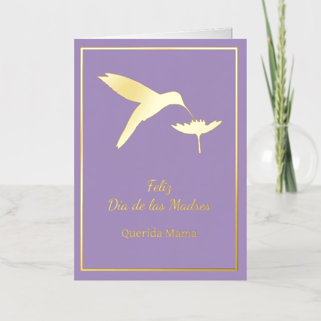 Tarjeta personalizable Feliz Dia De Las Madres (Anverso)