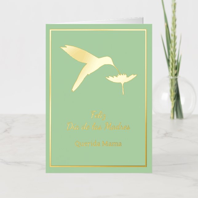 Tarjeta personalizable Feliz Dia De Las Madres (Anverso)