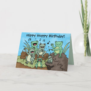 Tarjeta personalizable Frog Chorus