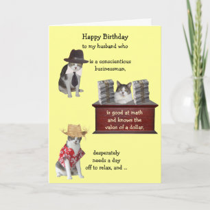 Tarjeta Personalizable Funny Cat Mase Cumpleaños