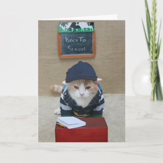 Tarjeta Personalizable gracioso de vuelta a la escuela