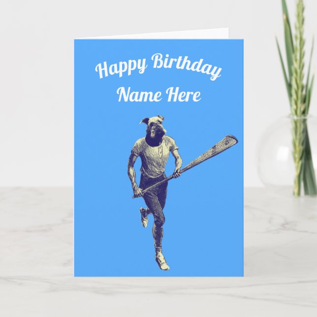Tarjeta personalizable Lacrosse (Anverso)