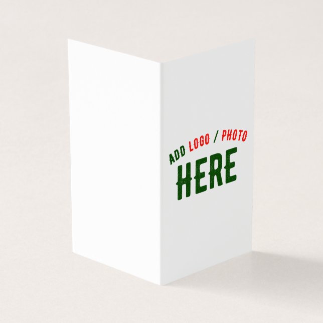 TARJETA PERSONALIZABLE MODERNO ESTILO BLANCO VERIFICADO MA (Exterior)