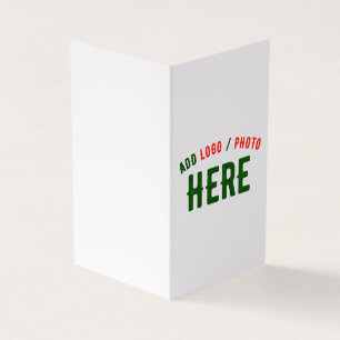 TARJETA PERSONALIZABLE MODERNO ESTILO BLANCO VERIFICADO MA