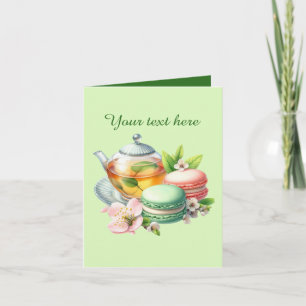 Tarjeta Personalizable para los amantes del té dulce
