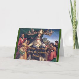 Tarjeta Personalizable Vintage Christmas