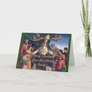 Tarjeta Personalizable Vintage Christmas