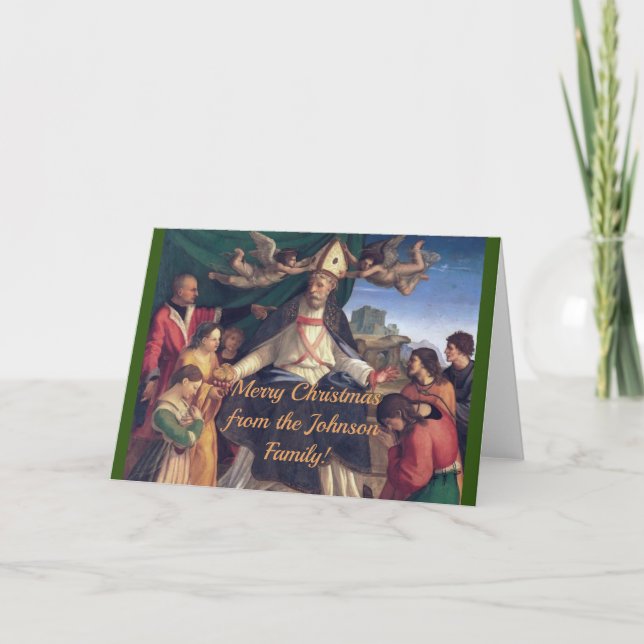 Tarjeta Personalizable Vintage Christmas (Anverso)
