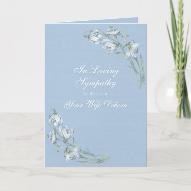 Tarjeta Personalización de la elegancia floral cristiana s (Anverso)