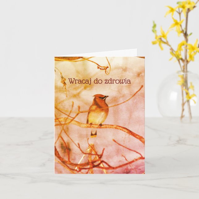 Tarjeta Personalización de la naturaleza de vida salvaje e (flor amarilla)