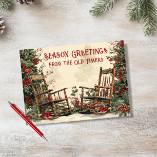 Tarjeta Personalización de la silla de Navidades de rock d