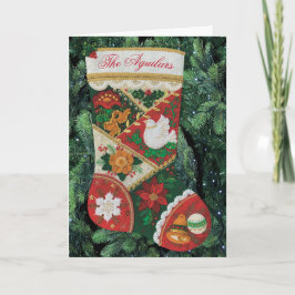 Tarjeta Personalización de Navidades de nombres de reserva