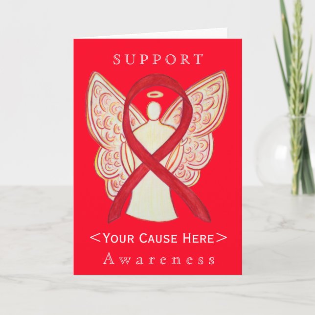 Tarjeta personalizada Angel de la cinta de opcione (Anverso)