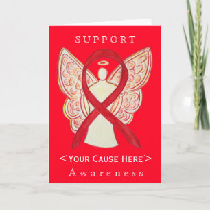 Tarjeta personalizada Angel de la cinta de opcione