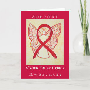 Tarjeta personalizada Angel de la cinta de opcione