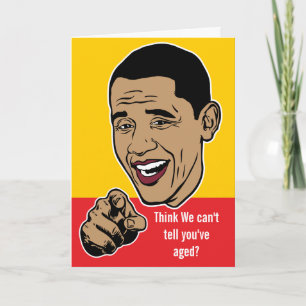Tarjeta personalizada Barack Obama