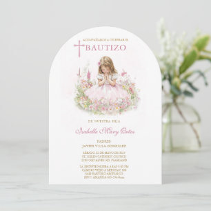 Tarjeta Personalizada Bautizo Niña