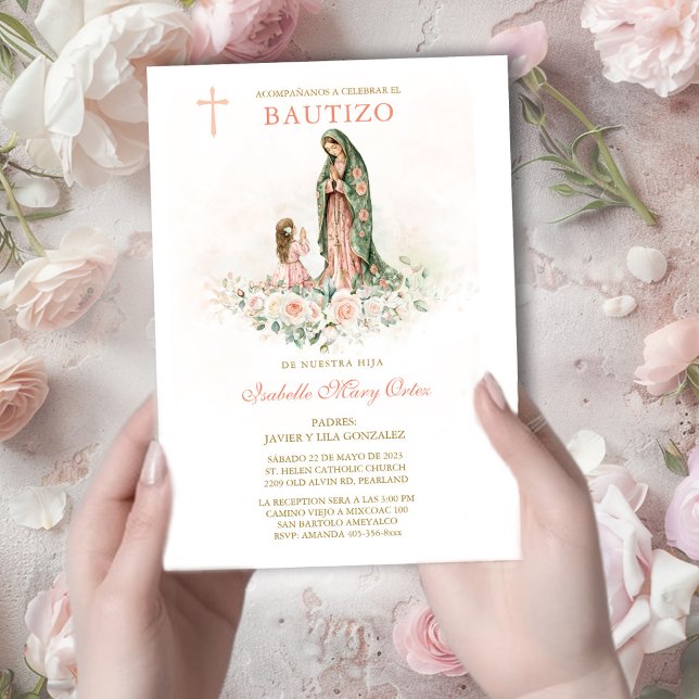Tarjeta personalizada Bautizo Niña (Subido por el creador)