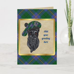 Tarjeta personalizada Carmichael Badge y Tartan
