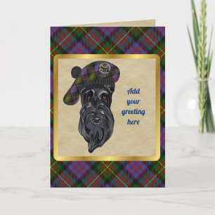 Tarjeta personalizada Carnegie Badge & Tartan