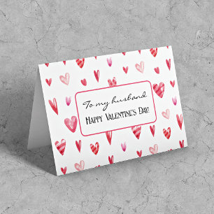 Tarjeta personalizada, Corazones de San Valentín a