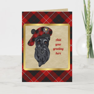 Tarjeta personalizada Cunningham Badge & Tartan