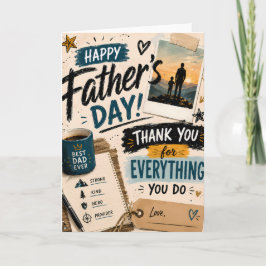 Tarjeta personalizada de agradecimiento del Día de