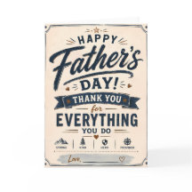 Tarjeta personalizada de agradecimiento del Día de