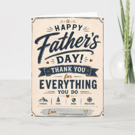 Tarjeta personalizada de agradecimiento del Día de