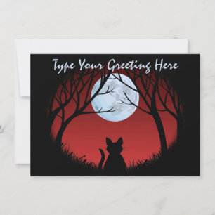 Tarjeta personalizada de amante de gato para gato