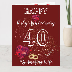 Tarjeta personalizada de aniversario de bodas de r