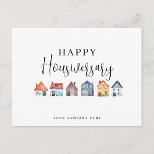 Tarjeta personalizada de aniversario de casa para