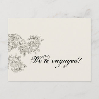 Tarjeta Personalizada de Anuncio de Boda con Estil