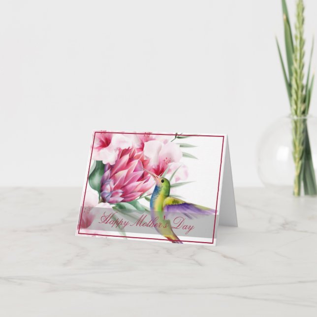 Tarjeta personalizada de ave tropical (Anverso)