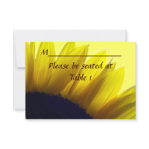 Tarjeta Personalizada de Boda Compromiso Girasol