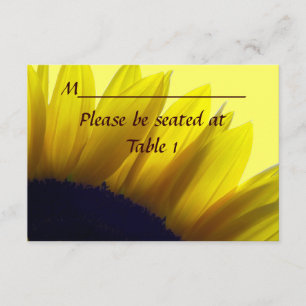 Tarjeta Personalizada de Boda Compromiso Girasol