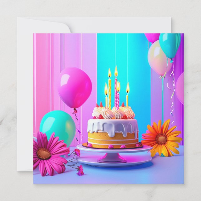 Tarjeta personalizada de cumpleaños (Anverso)