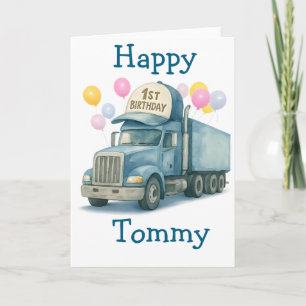 Tarjeta personalizada de cumpleaños número 1 de ca